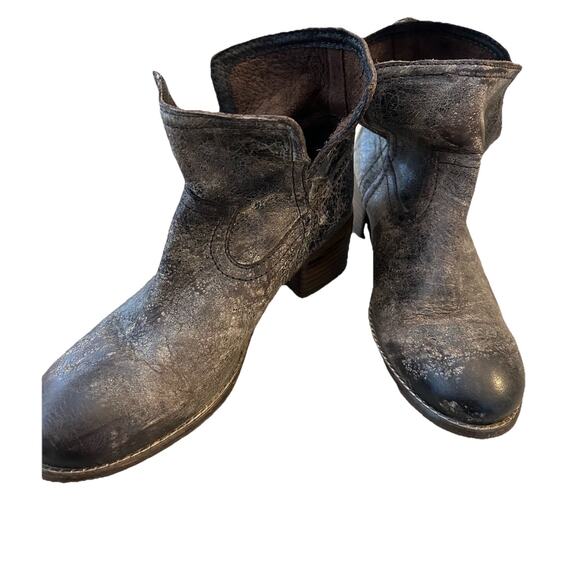 Diba True Walnut Grove Round Toe Pull On Distressed Women’s 8 Brown Casual Boots - Picture 1 of 8